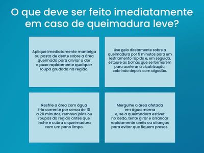 Queimaduras e Ferimentos