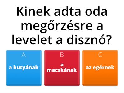 Miért haragszik a disznó a kutyára,  a kutya a macskára, a macska az egérre? 