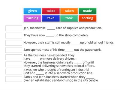 B2 - phrasal verbs by theme 2 - a small company