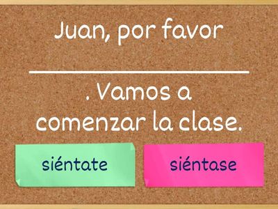 Práctica para refrescar los mandatos (Command Forms)