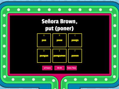 Tú, Usted, Ustedes, Nosotros Commands