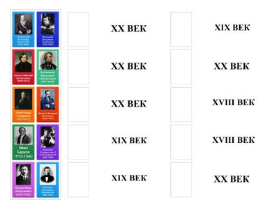 Русские писатели и поэты ХХ века.