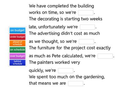 Talking about Projects