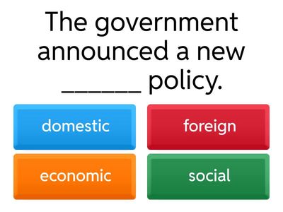 Political Collocations Review