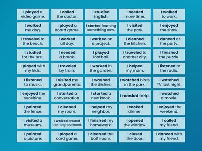 Past simple (regular verbs)