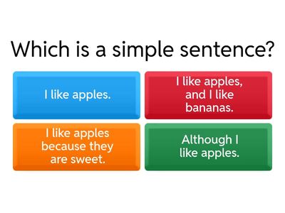 Simple and Compound Sentences Quiz