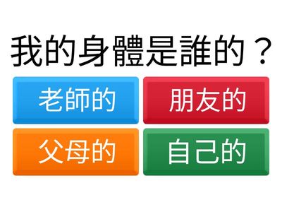 單元三：身體界線與保護（性別安全）