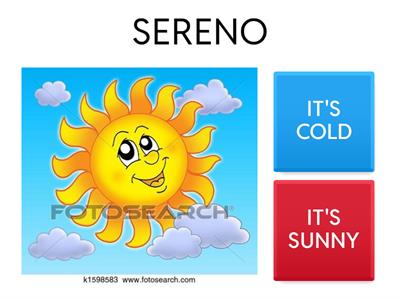 TEMPO ATMOSFERICO IN INGLESE