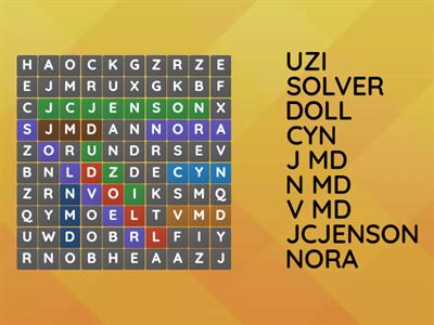 Muder Drones WordSearch