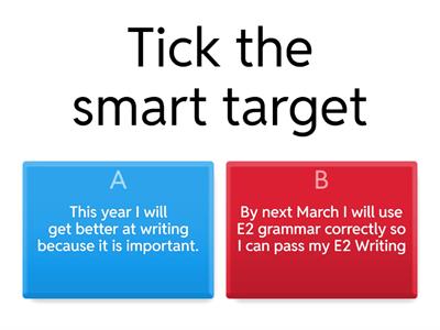 Targets- smart or not smart?