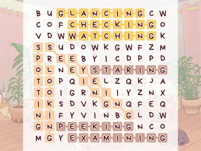 Backwards Wordsearch