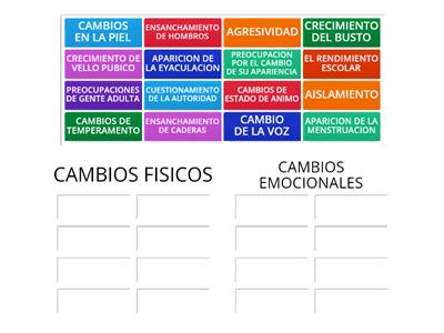 CAMBIOS FISICOS Y EMOCIONALES EN LOS ADOLESCENTES