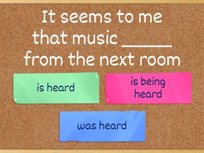 Passive voice (Present Continuous, Past Continuous) - Homework: Task 1