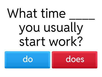 do/does in questions