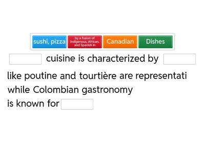 Canadian cuisine vs Colombian cuisine
