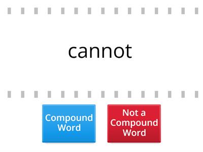 Closed Syllable Compound Word / Not Compound Word