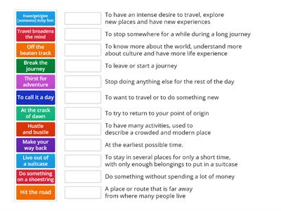 Travel Idioms