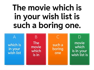 Relative Clauses [20 items]