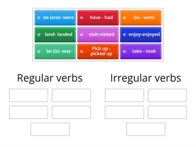 Regular and irregular verbs