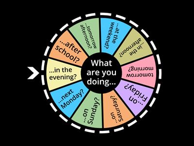 Present continuous for future arrangements - Qs