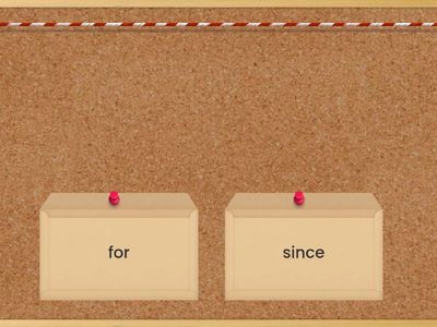 🏥💊 LA5_U4 Speed Sorting – For & Since 🚑🕒