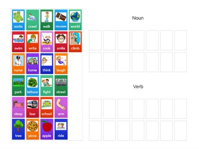 3J Noun and Verb Sort