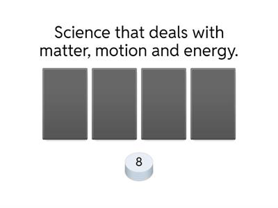 Physics- Blue Win or Lose Quiz 