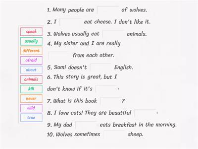 cool p.18 vocabulary