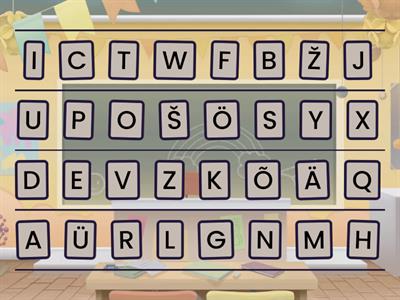 Lohista tähestik õigesse järjekorda!