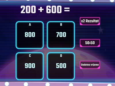 Zbrajanje i oduzimanje stotica