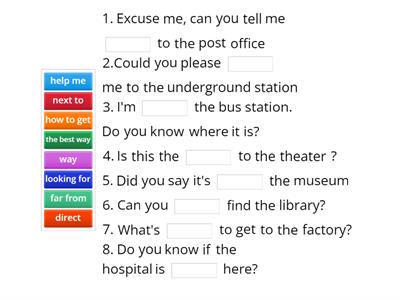 for Sophia complete the gaps