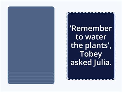 Reported speech pre-int practice