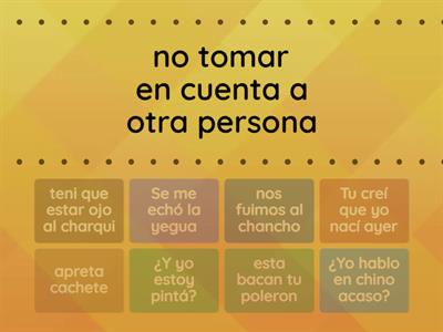 Lenguaje figurado: Modismos chilenos 