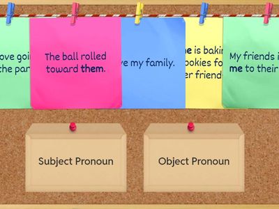 Subject v/ Object Pronouns