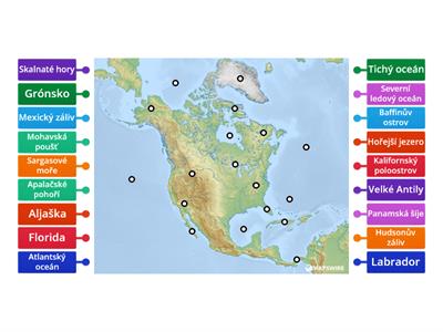 Severní Amerika - povrch