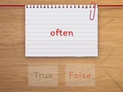 True false Heart words (5)