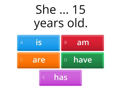 Third person practice.