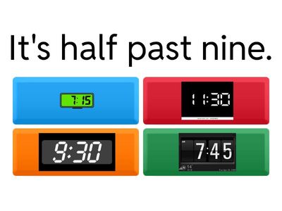 Clocks - telling the time