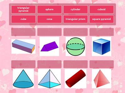 Me5a Math - Names of solids