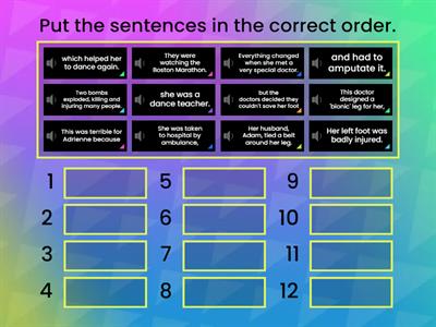 Jetstream Intermediate Unit 10.3 ex 11 Rank Order