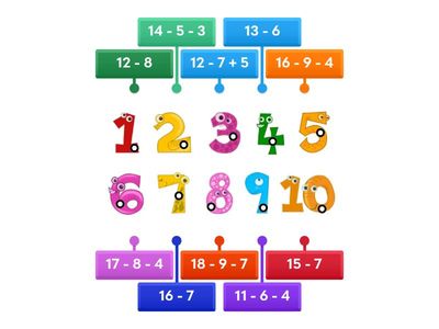 З'єднай вираз із числом