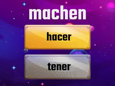 VERBEN AUF SPANISCH 