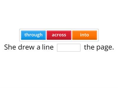Prepositions of movement