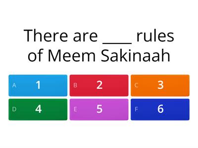  Rules of Meem Saakinah 