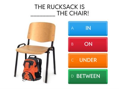 IN, ON, UNDER OR BETWEEN?