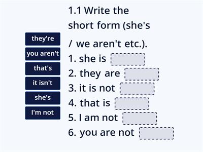 1.1 Essential grammar in use/Unit 1