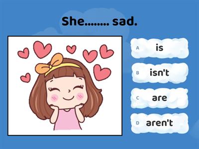 is/isn't, are/aren't, am /am not 