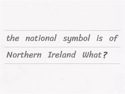 challenge on the UK - unscramble the sentences