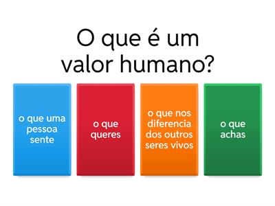Trabalho de oferta complimentar-valores humanos