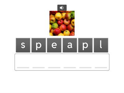 SM Starter 7 Food anagram